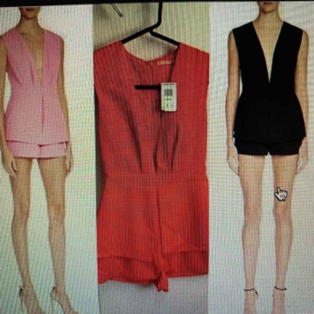 Mustard Seed bright coral romper